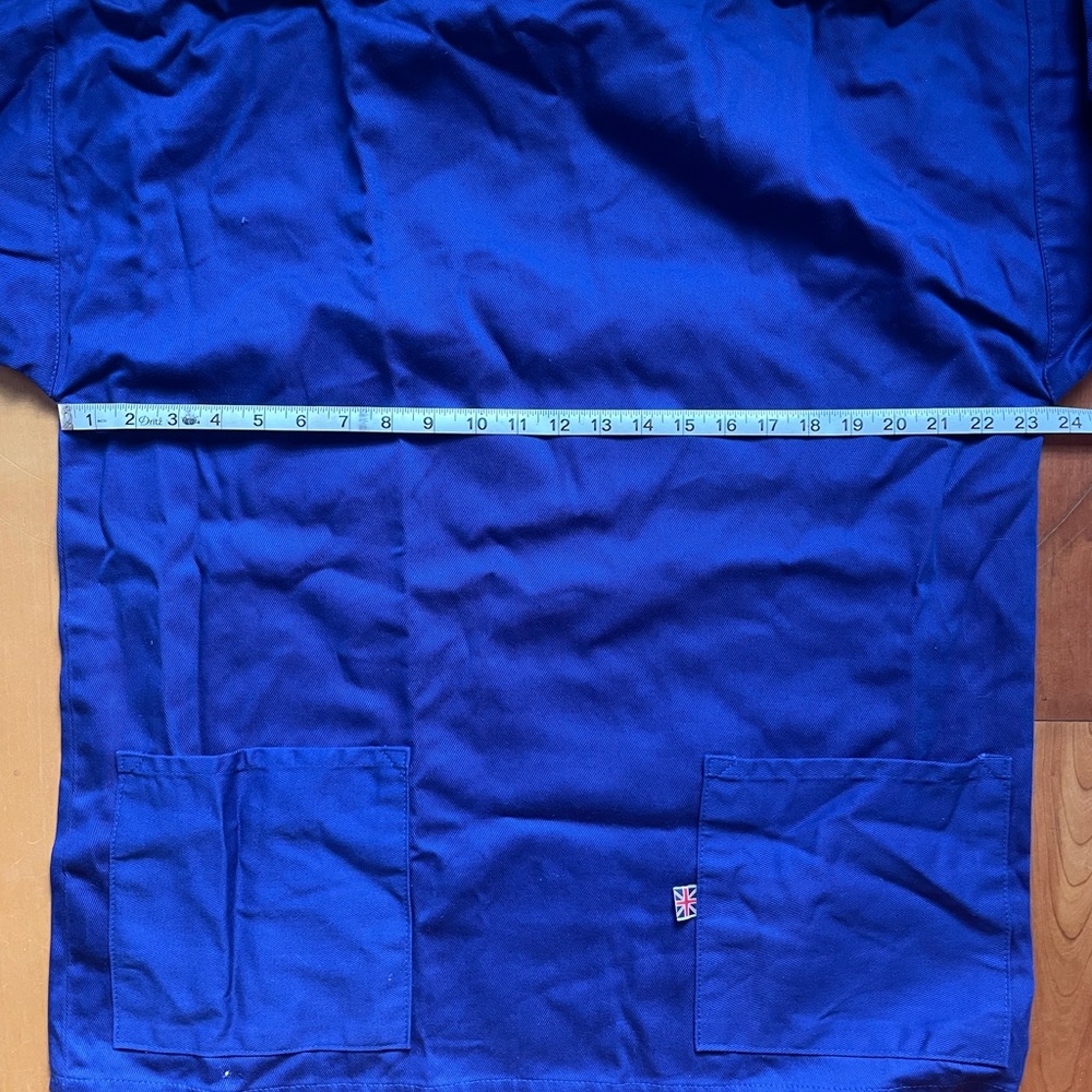Newlyn Smock. Royal Blue. 100% cotton. - Picture 8 of 9